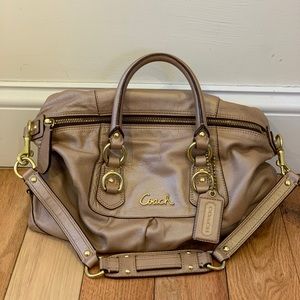 Coach tan medium sized bag